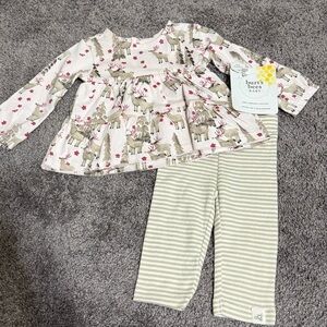 Burt's Bees Baby Girls' 2 piece set